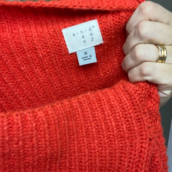 A New Day Turtleneck/Mock Neck Balloon Sleeve Sweater - Picture 6 of 7